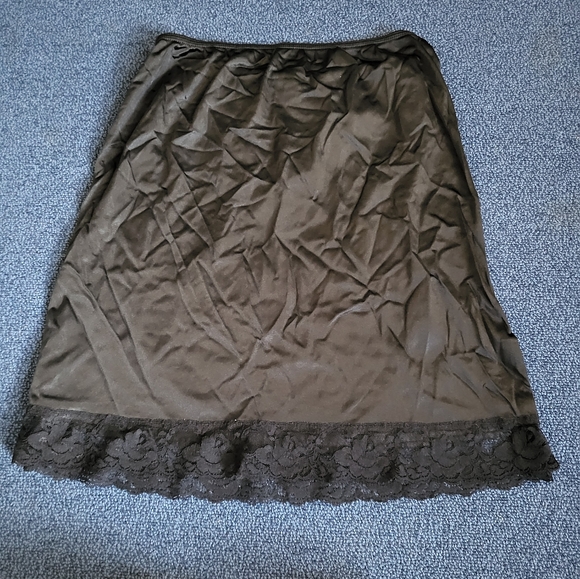 Black mini slip skirt - Picture 4 of 5